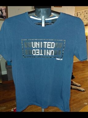 Men's Navy Short Sleeve 'UNITED' Graphic Tee